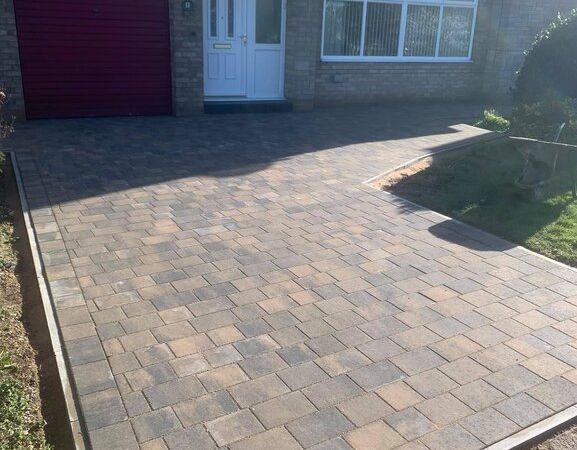 Block paved driveway in Louth